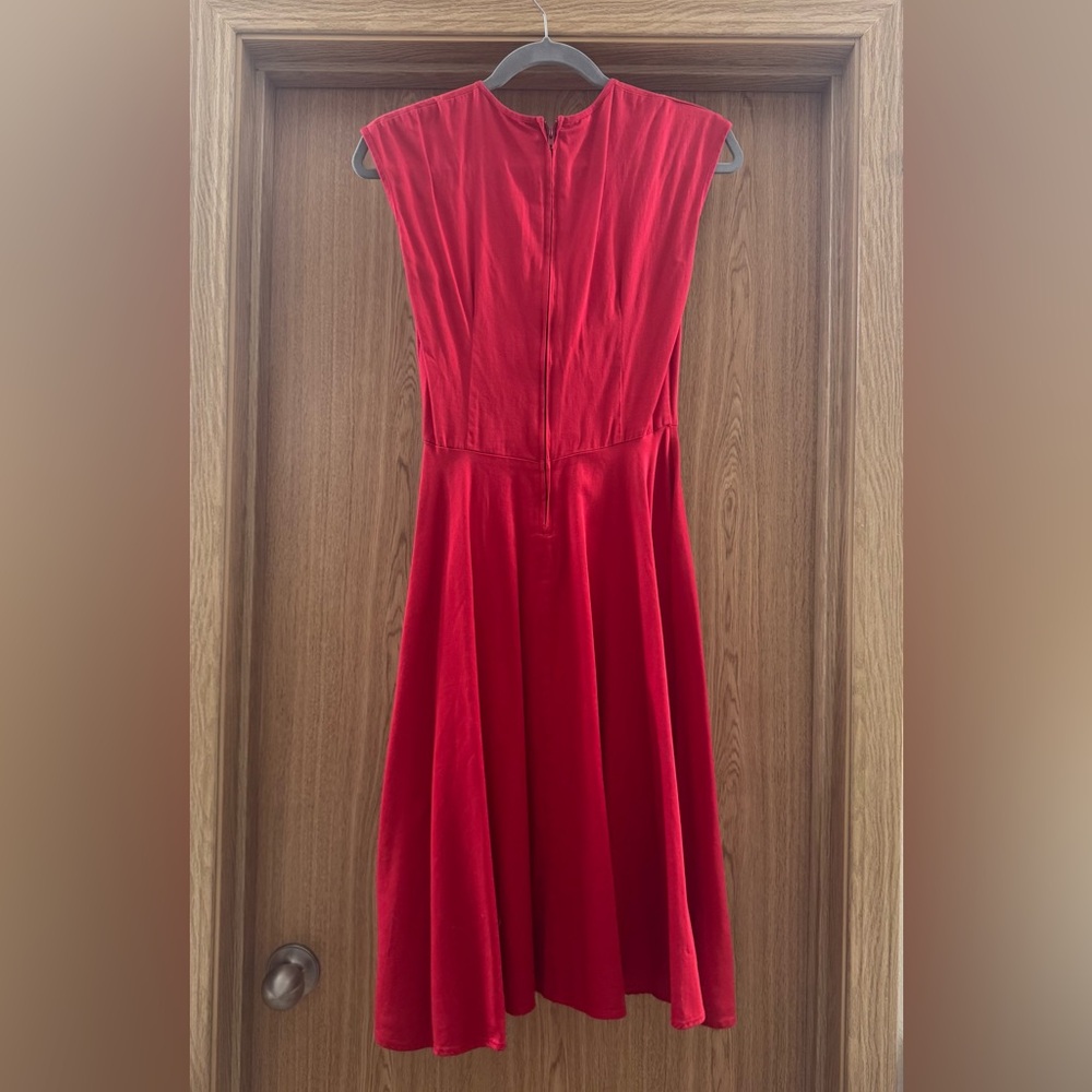 Red summer dress